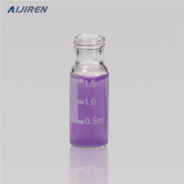 wide opening HPLC GC sample vials bonded PTFE/silicone slit septa